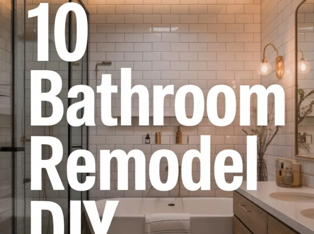 10 Bathroom Remodel DIY Ideas for a Modern Master Bath