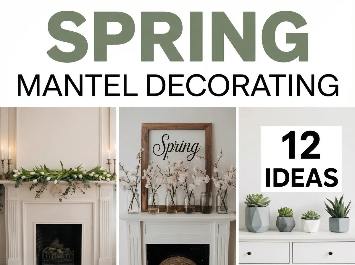 12 Spring Mantel Decor Ideas (Elegant + Fresh Look)