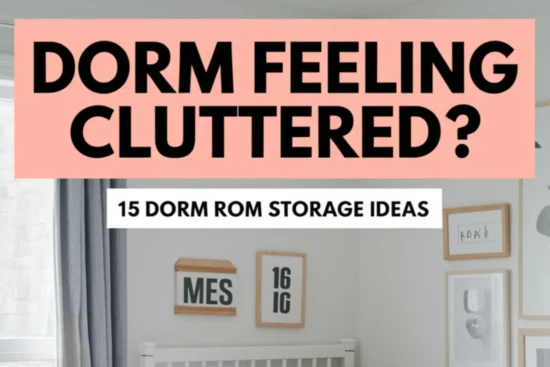 15 Dorm Room Storage Ideas