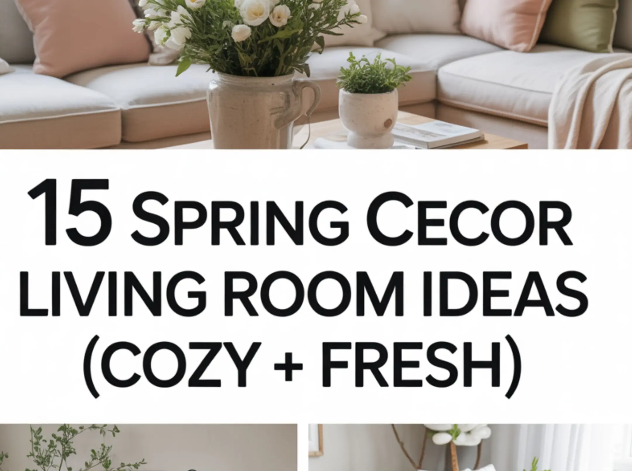 15 Spring Decor Living Room Ideas (Cozy + Fresh)
