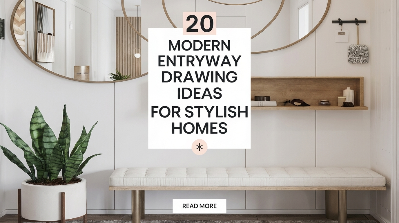 20 Modern Entryway Drawing Ideas for Stylish Homes