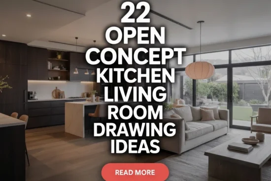 22 Open Concept Kitchen Living Room Drawing Ideas