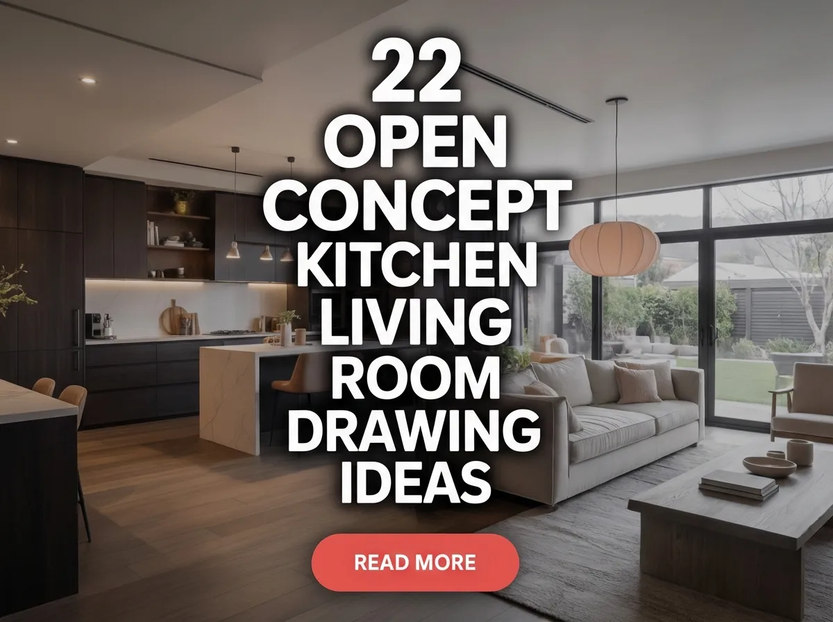 22 Open Concept Kitchen Living Room Drawing Ideas