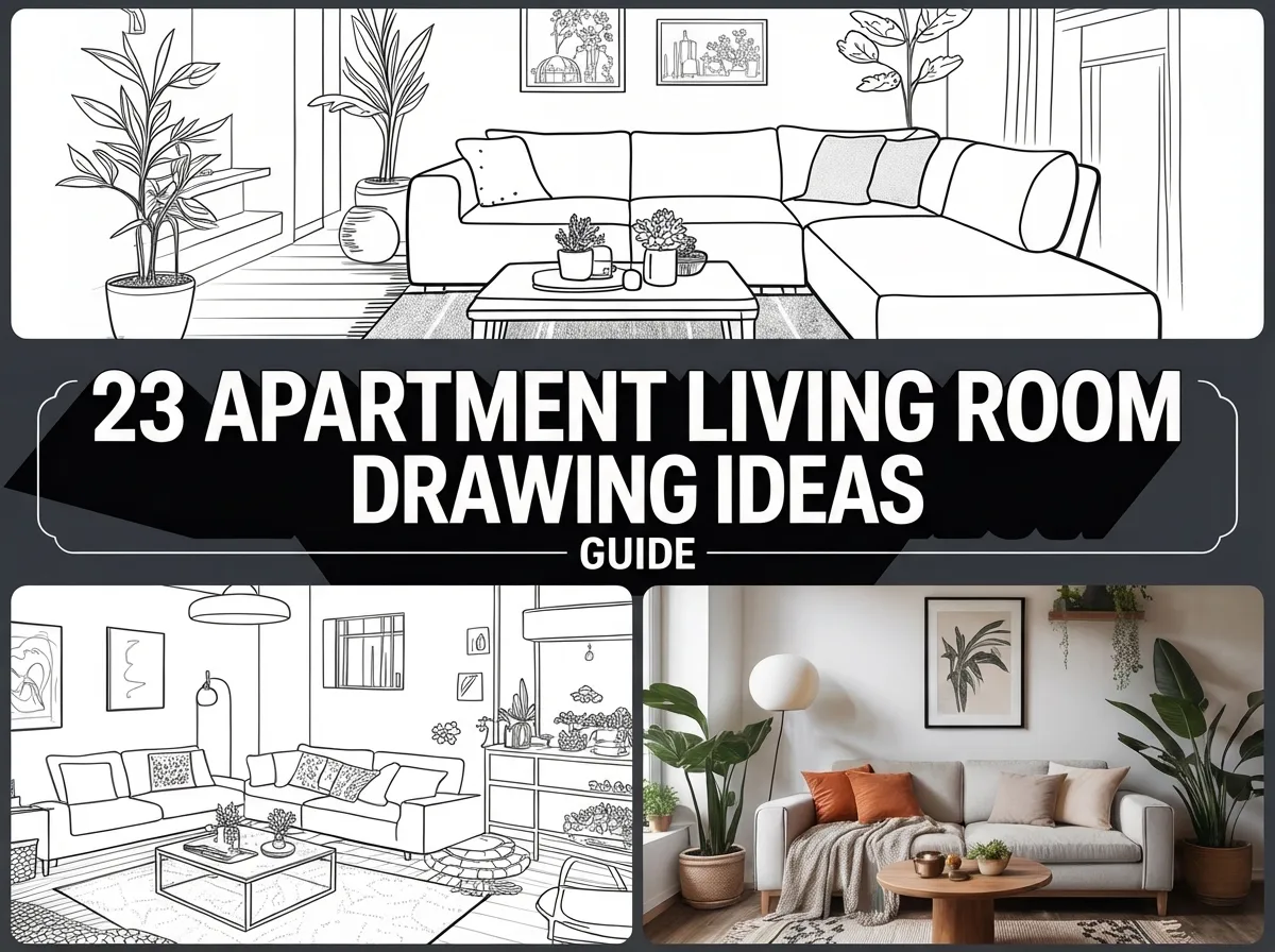 23 Apartment Living Room Drawing Ideas Guide