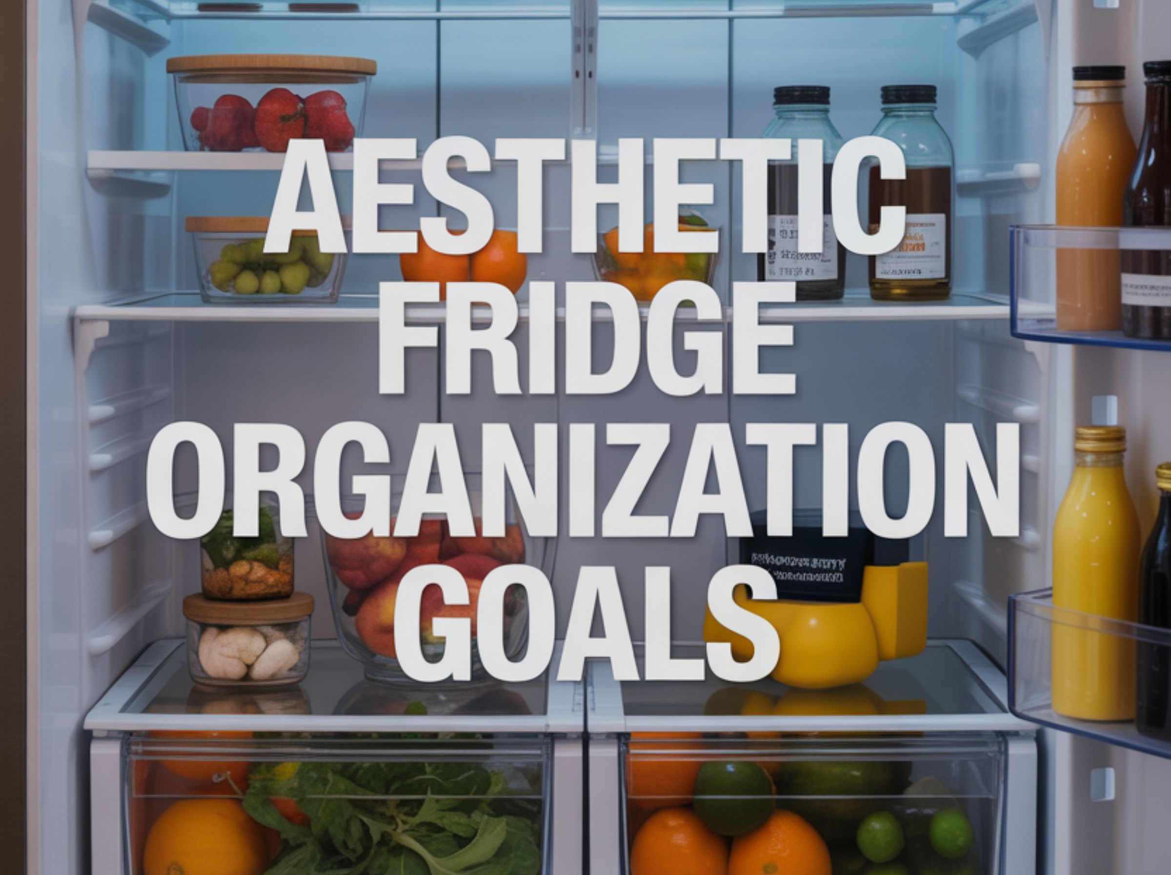 Aesthetic Fridge Organization