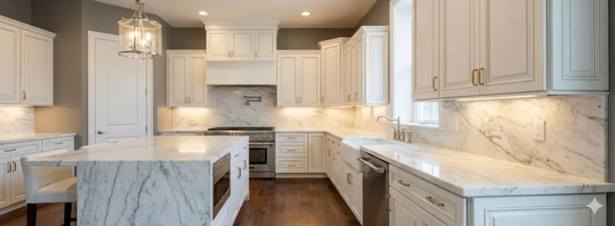 Cabinet Hardware Creates Strong Repetition