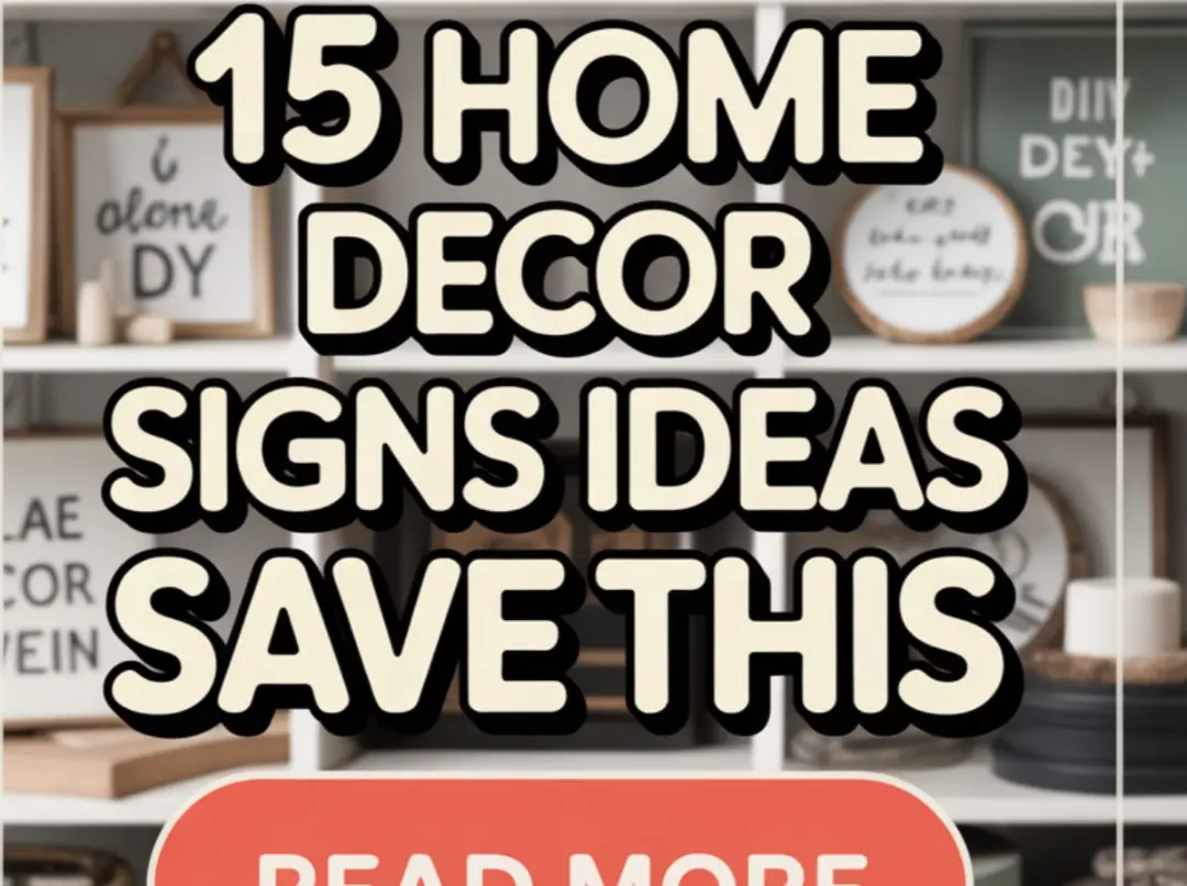 15 Home Decor Signs Ideas
