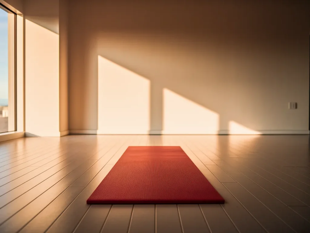 Home mini gym with open wall space