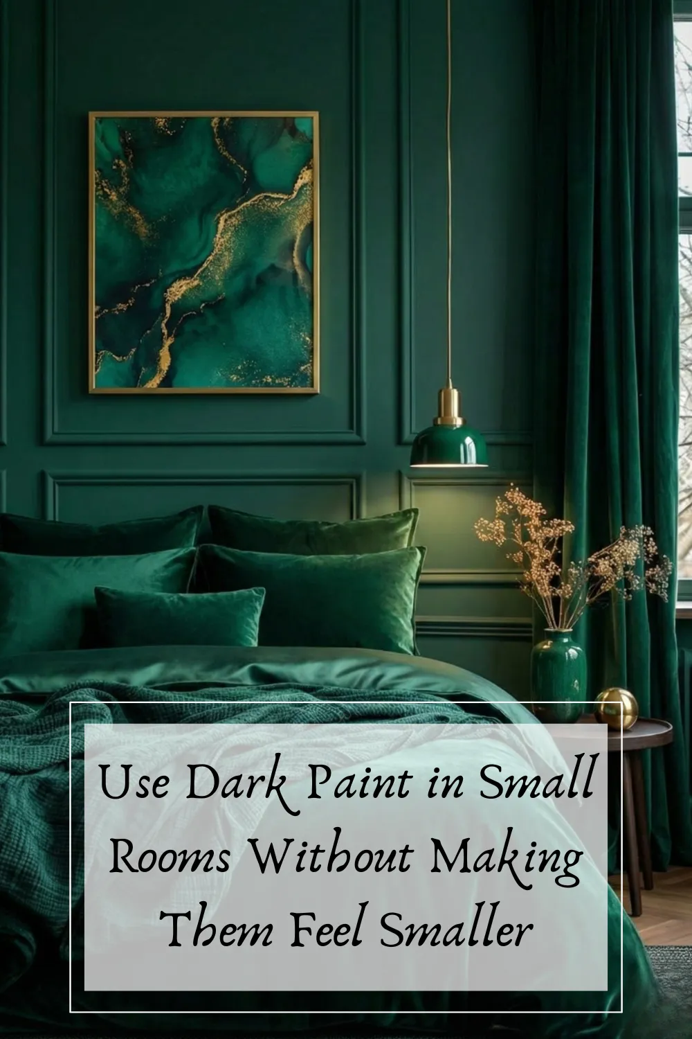 How to Use Dark Paint in Small Rooms Without Making Them Feel Smaller