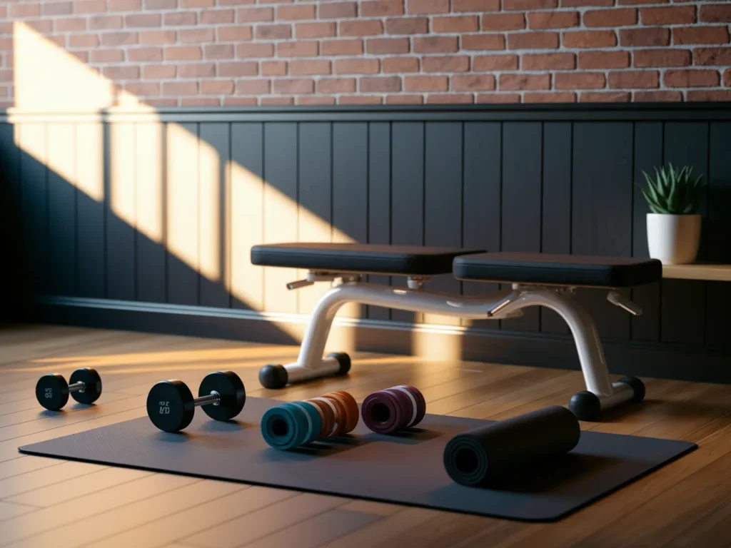 Simple organized home gym