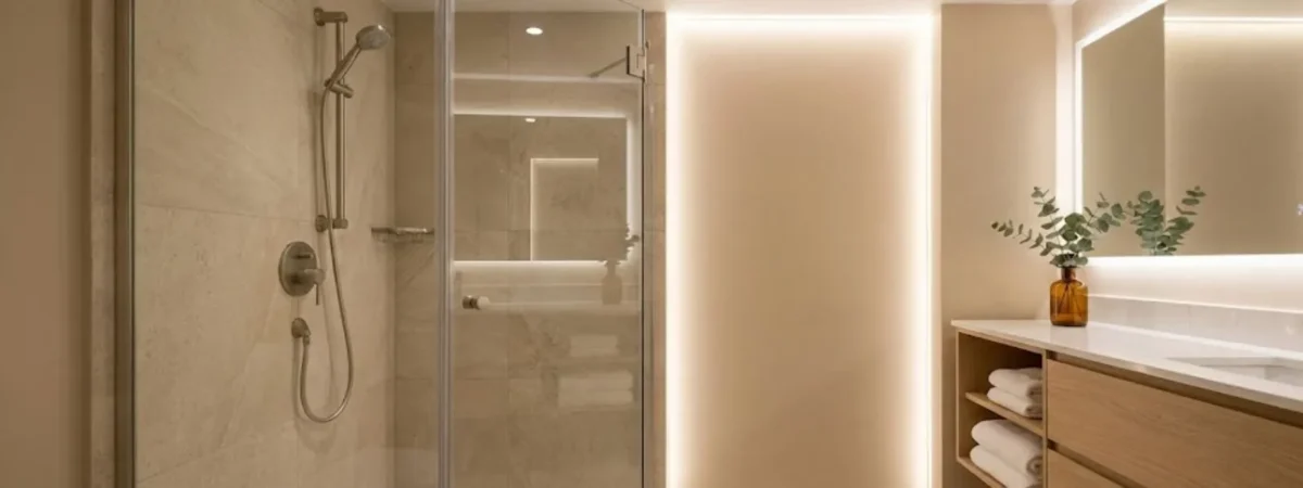 The Corner Shower Configuration