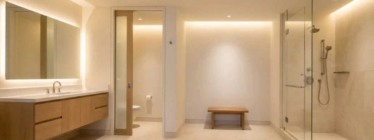 The Split Bathroom Design