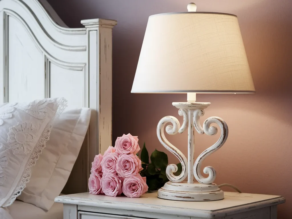 beautiful distressed white shabby chic table