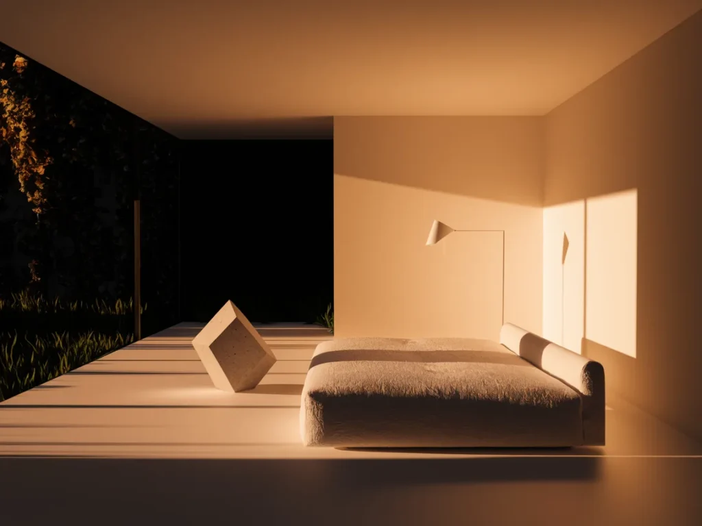 black and white modern living room