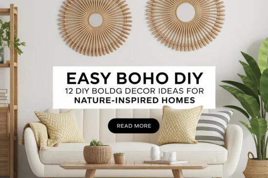 12 DIY Boho Decor Ideas for Nature-Inspired Homes
