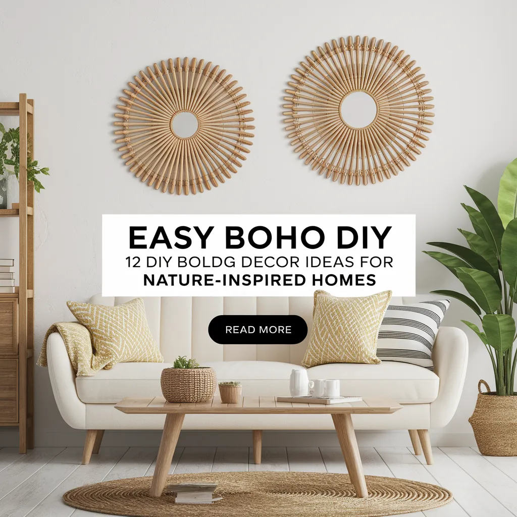 12 DIY Boho Decor Ideas for Nature-Inspired Homes