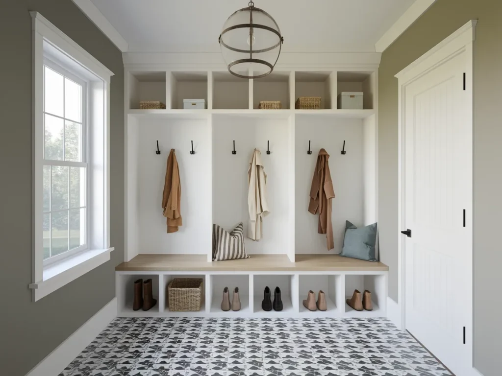  combined mudroom and laundry room
