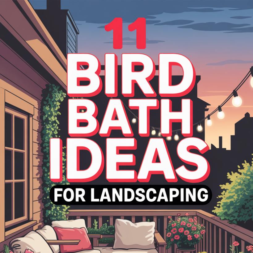 11 Bird Bath Ideas for Landscaping That Attract Birds and Look Amazing