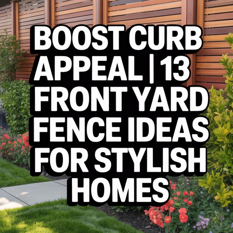 13 Front Yard Fence Ideas