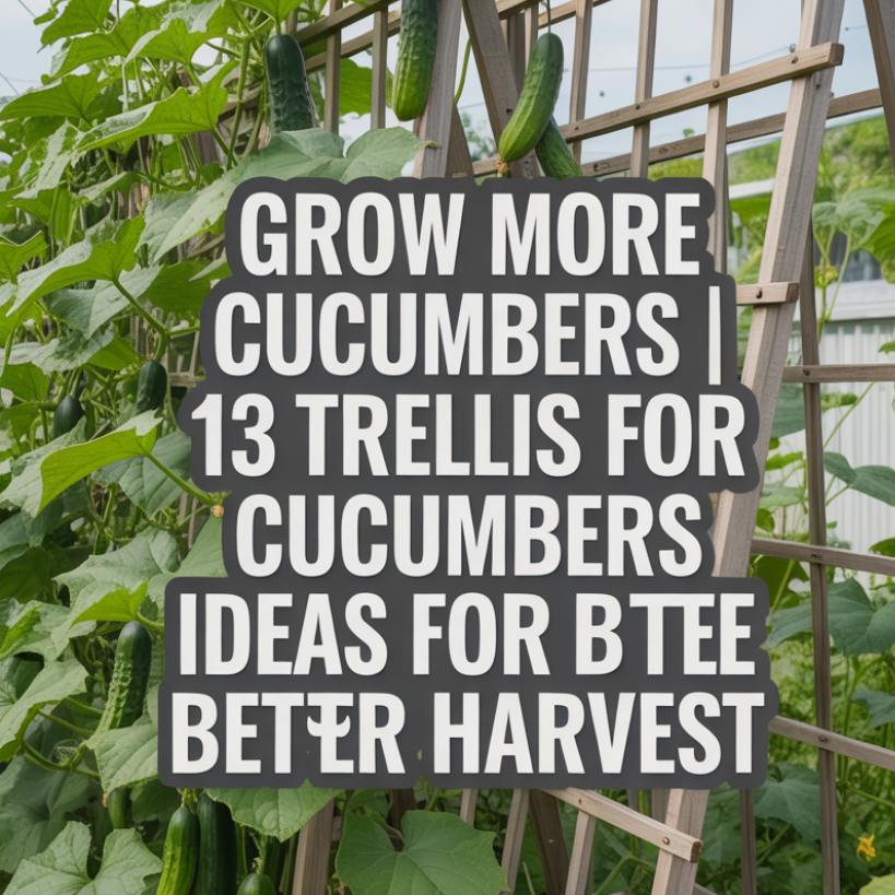 13 Trellis for Cucumbers Ideas