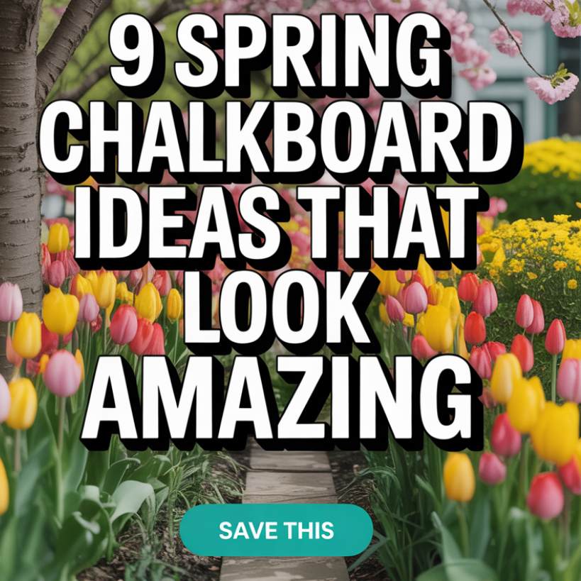 9 Spring Chalkboard Ideas That Look Amazing