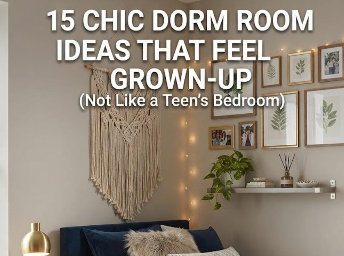 15 Chic Dorm Room Ideas That Feel Grown-Up