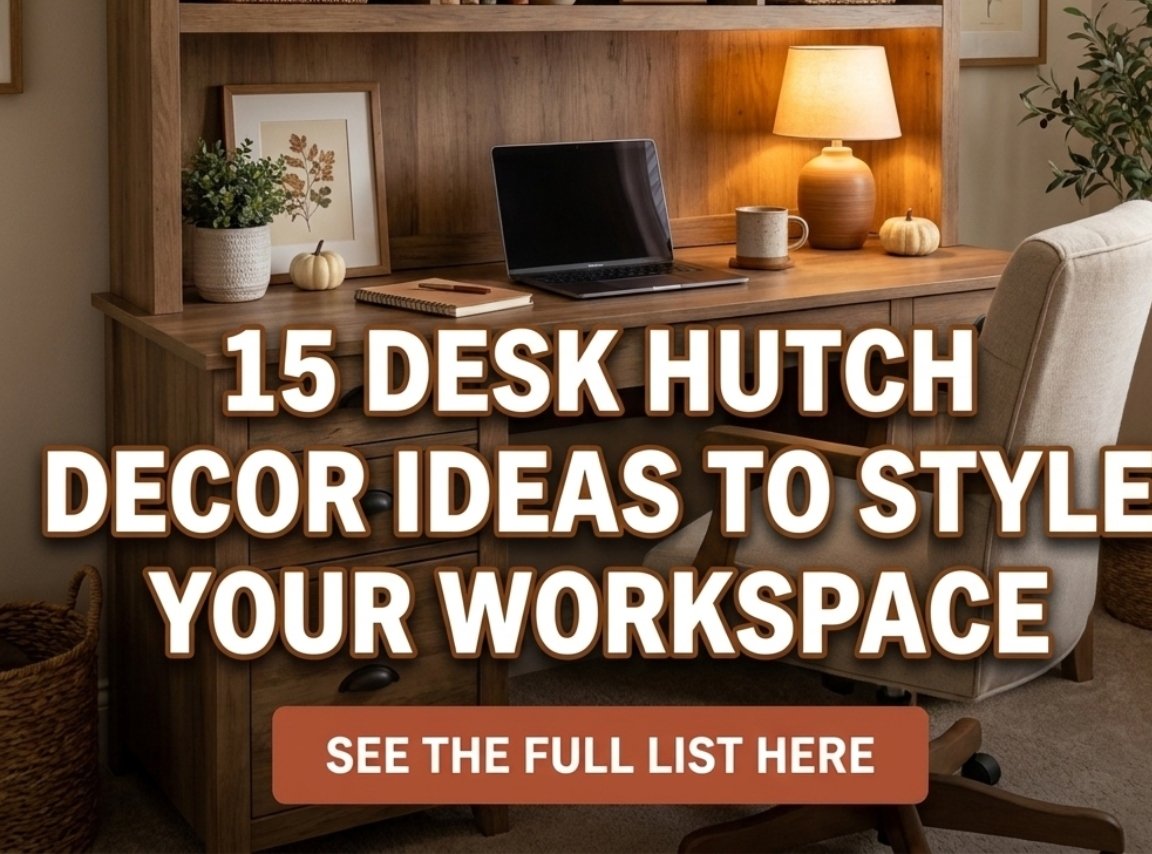 15 Desk Hutch Decor Ideas to Style Your Workspace