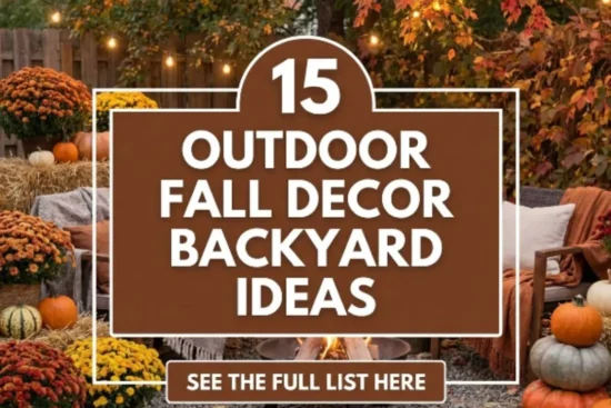 15 Outdoor Fall Decor Backyard Ideas