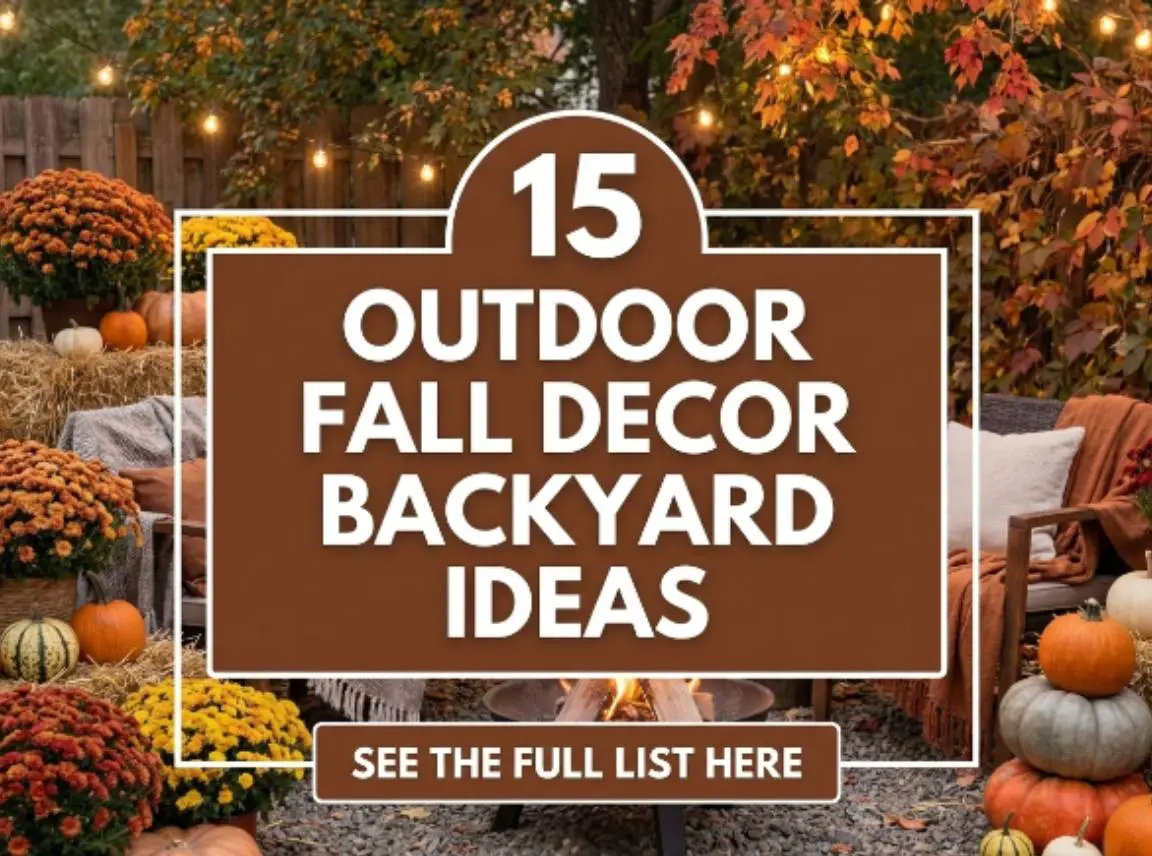 15 Outdoor Fall Decor Backyard Ideas