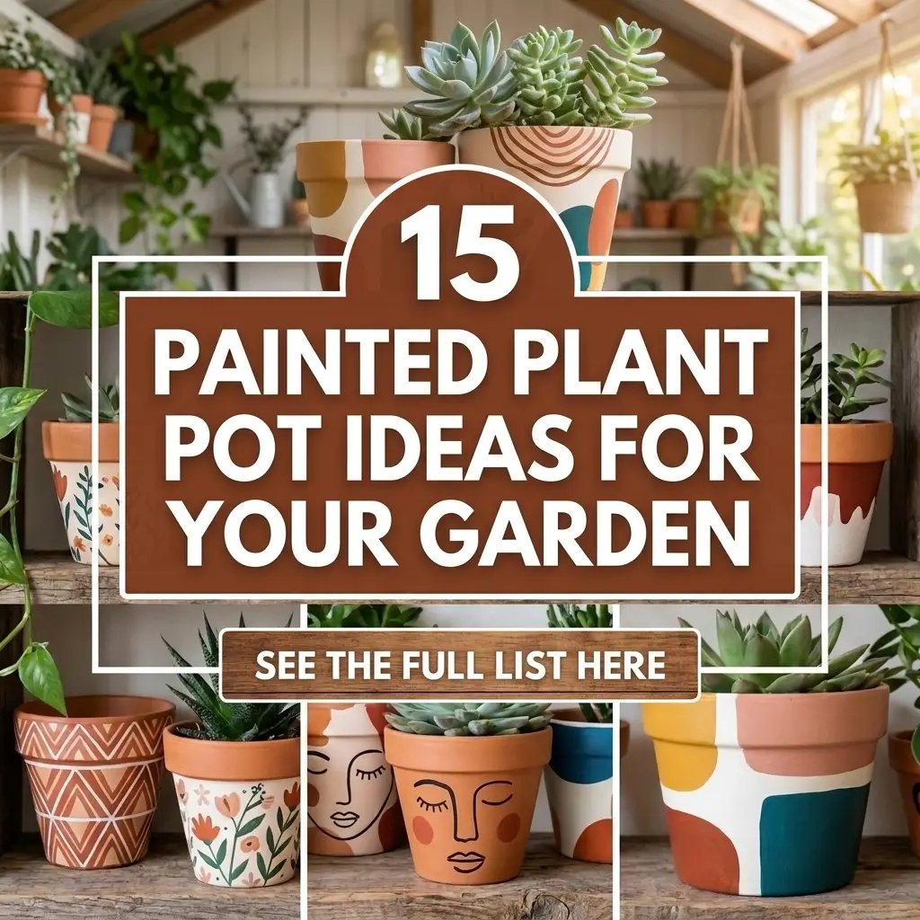 15 Painted Plant Pot Ideas for Your Garden