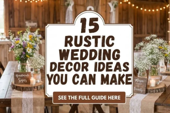 15 Rustic Wedding Decor Ideas You Can Make