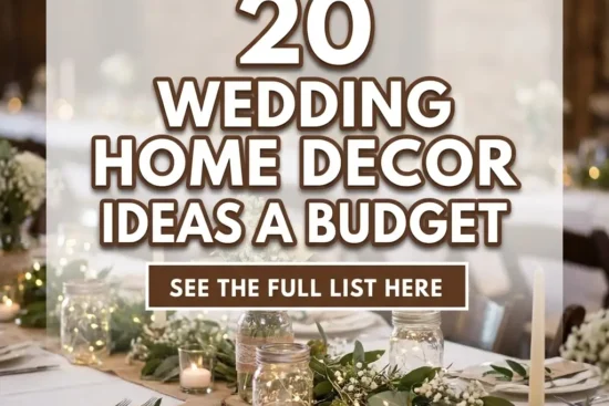 20 Wedding Home Decor Ideas on a Budget