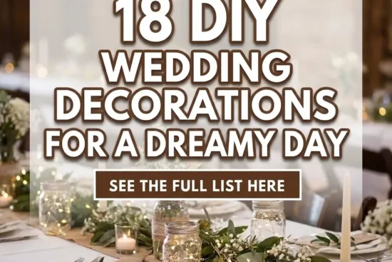 18 DIY Wedding Decorations for a Dreamy Day