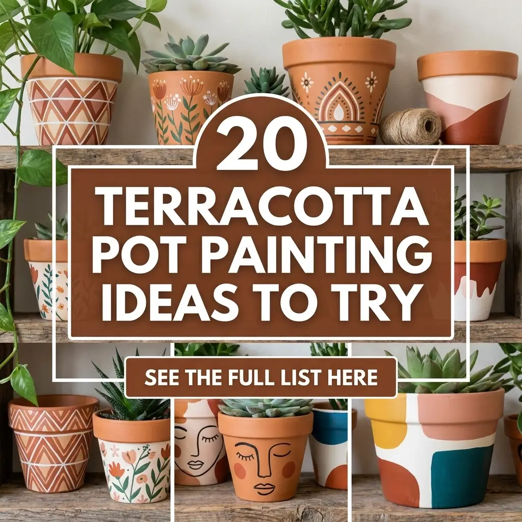 20 Terracotta Pot Painting Ideas to Try