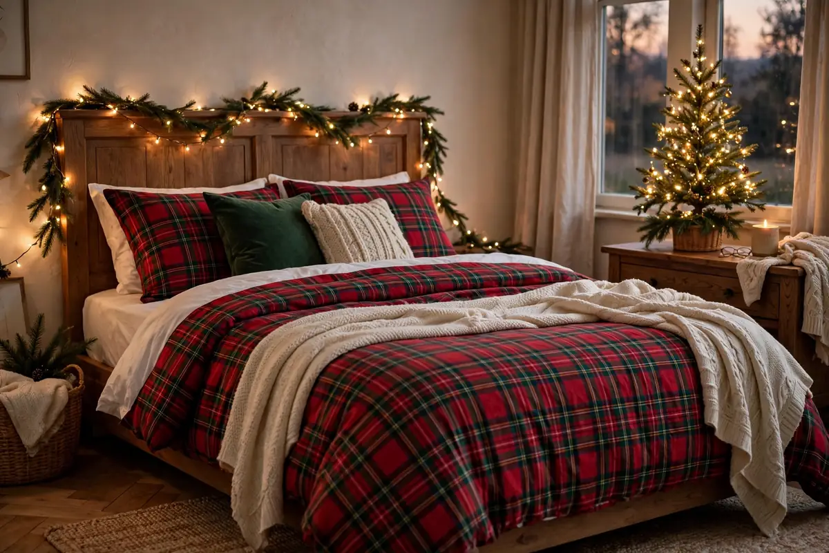 Featured image: 15 Christmas Bedroom Decor Ideas for a Cozy Holiday Season
