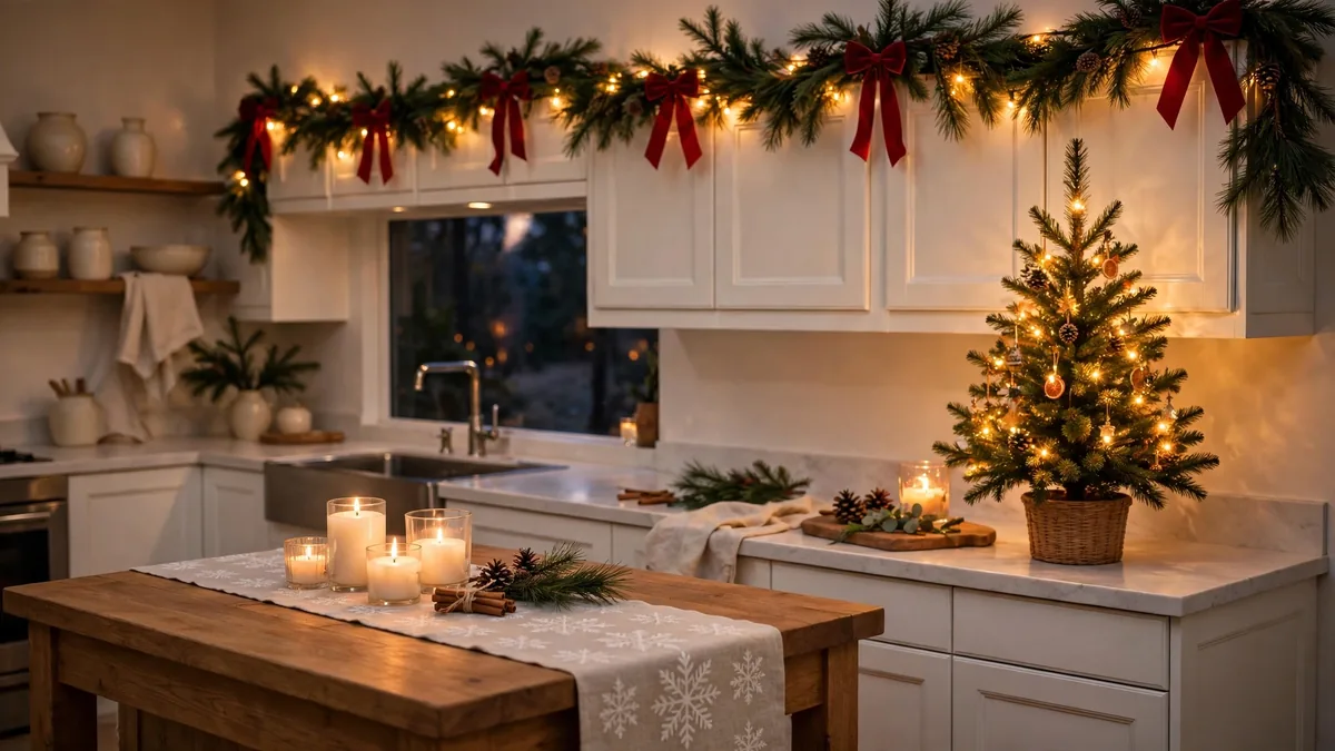Featured image: 15 Christmas Kitchen Decor Ideas for a Merry and Bright Home