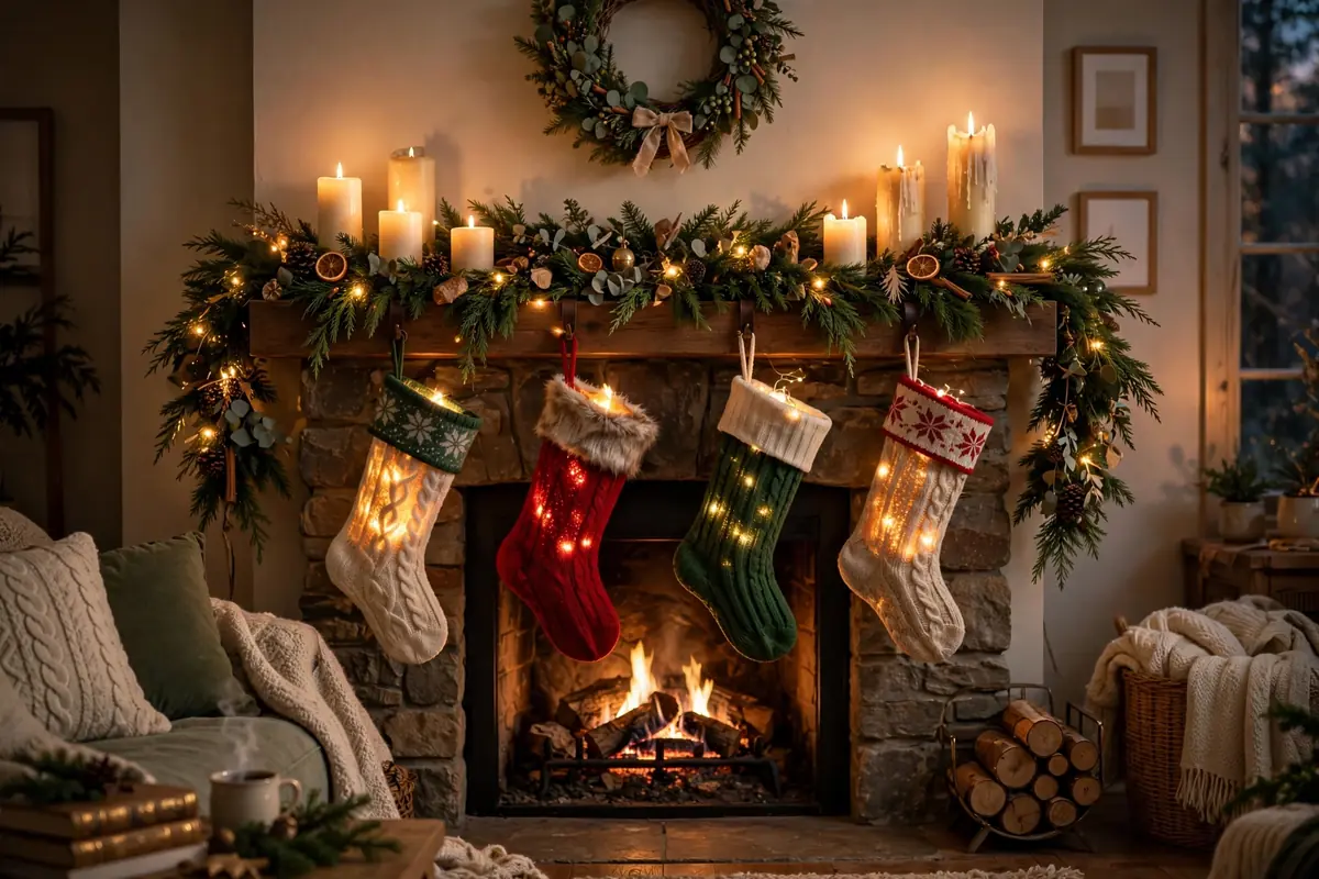 Featured image: 15 Christmas Mantel Decor Ideas for a Warm and Festive Home