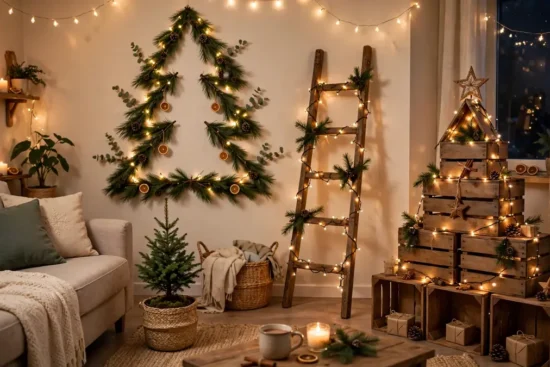 Featured image: 15 Christmas Tree Alternatives for Small Spaces