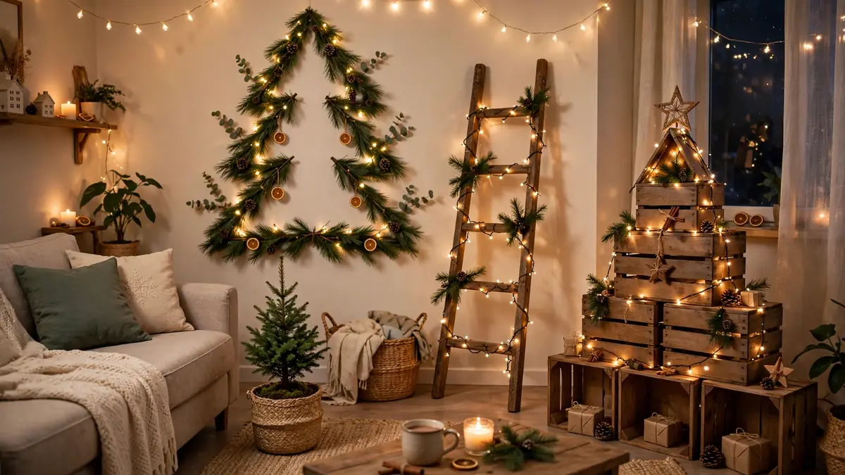 Featured image: 15 Christmas Tree Alternatives for Small Spaces