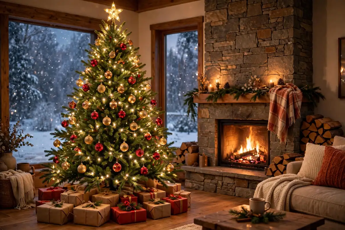 Featured image: 15 Christmas Tree Decorating Ideas for a Warm and Festive Home