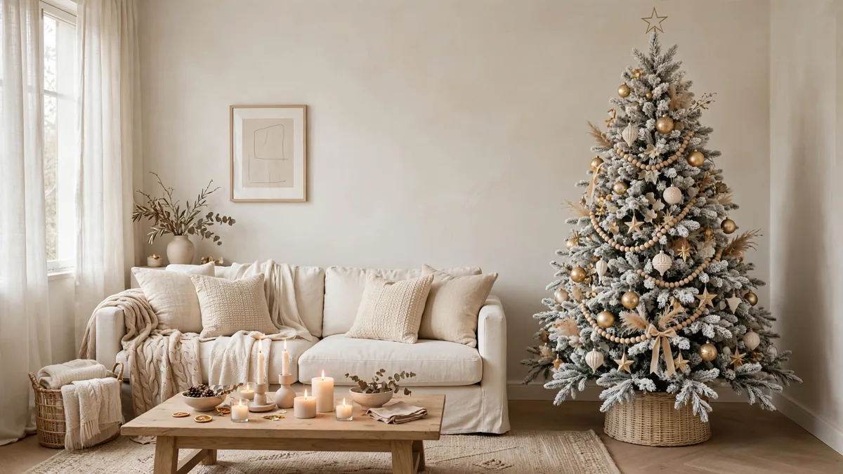 Featured image: 15 Neutral Christmas Decor Ideas for a Calm Holiday