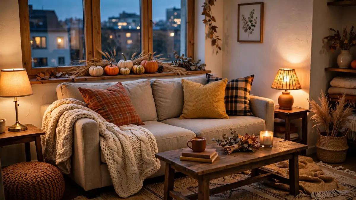 Featured image: 15 Small Apartment Fall Decor Ideas That Feel Big