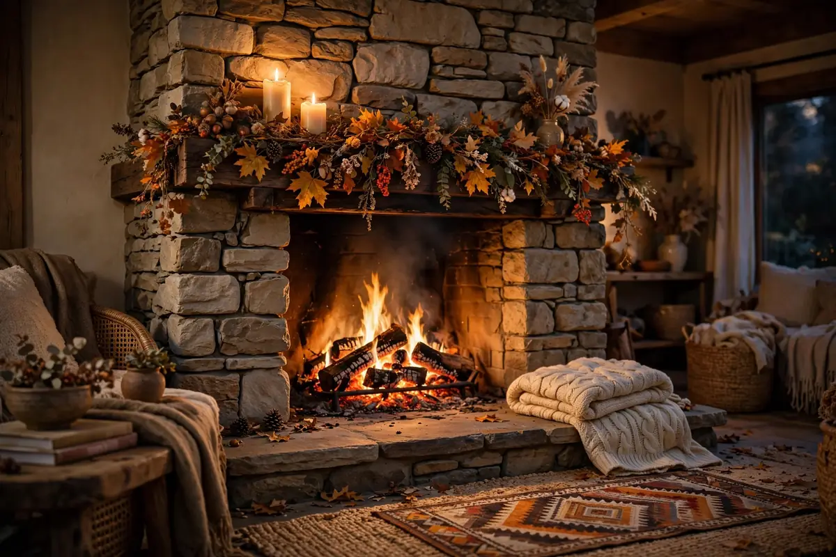 Featured image: 15 Cozy Fireplace Decor Ideas You'll Love