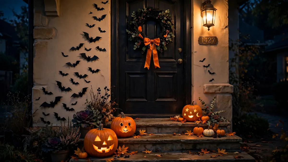 Featured image: 15 Halloween Door Decoration Ideas for a Spooky Entry