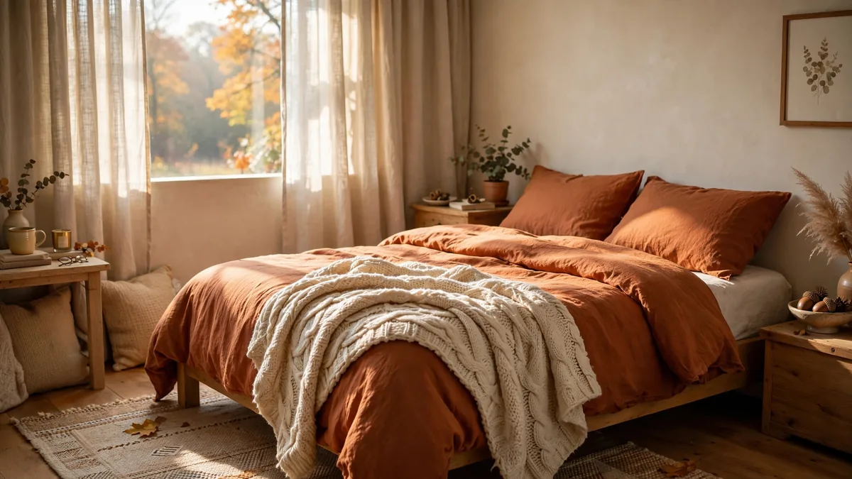 1. Chunky Knit Throw Across the Foot of the Bed
