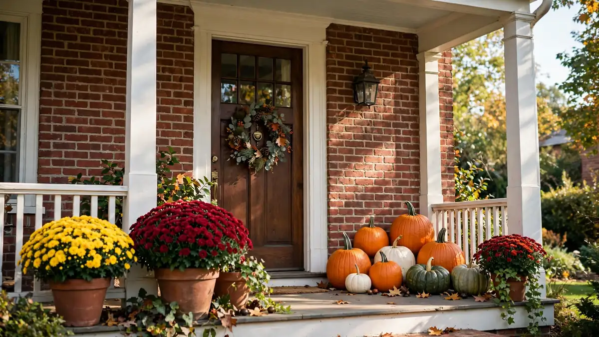 1. Classic Pumpkins and Mums Combo
