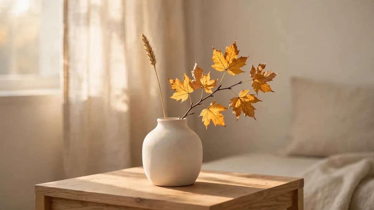 1. One Beautiful Stem in a Stoneware Vase