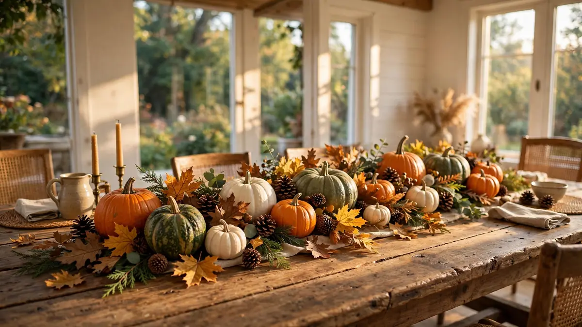 1. Classic Pumpkin Centerpiece