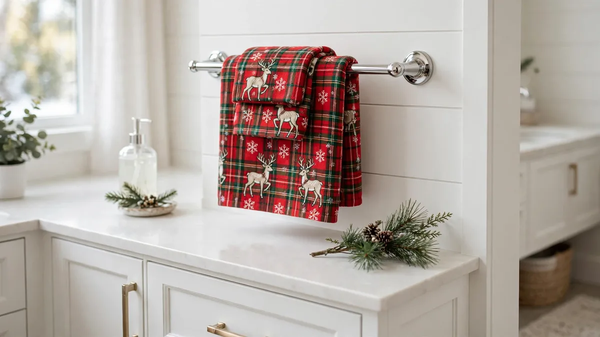 2. Christmas Hand Towel Swap