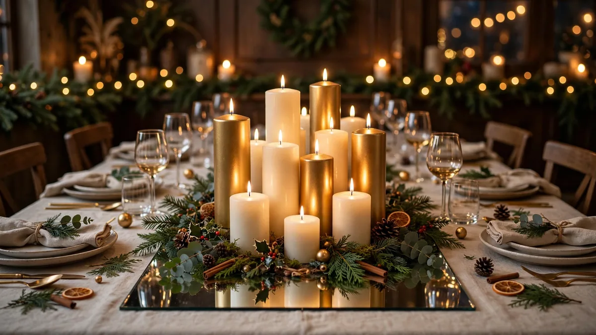 2. Build a Candlelit Centerpiece Cluster